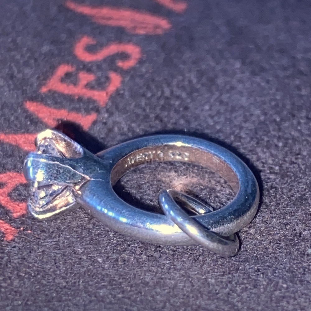 James Avery Engagement Ring Charm with Cubic Zirconia. Never worn! - Picture 2 of 4